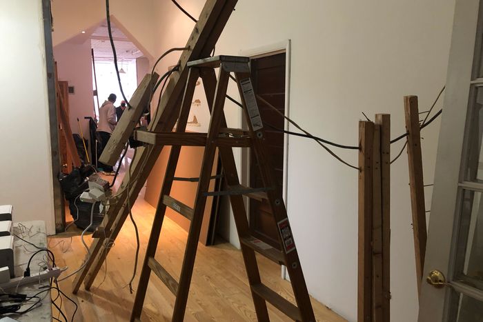 The scene that greeted the film crew.