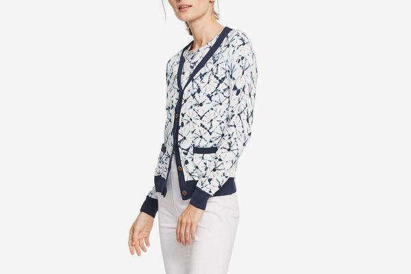 Thakoon for Target Shibori Print Long Sleeve V-Neck Cardigan