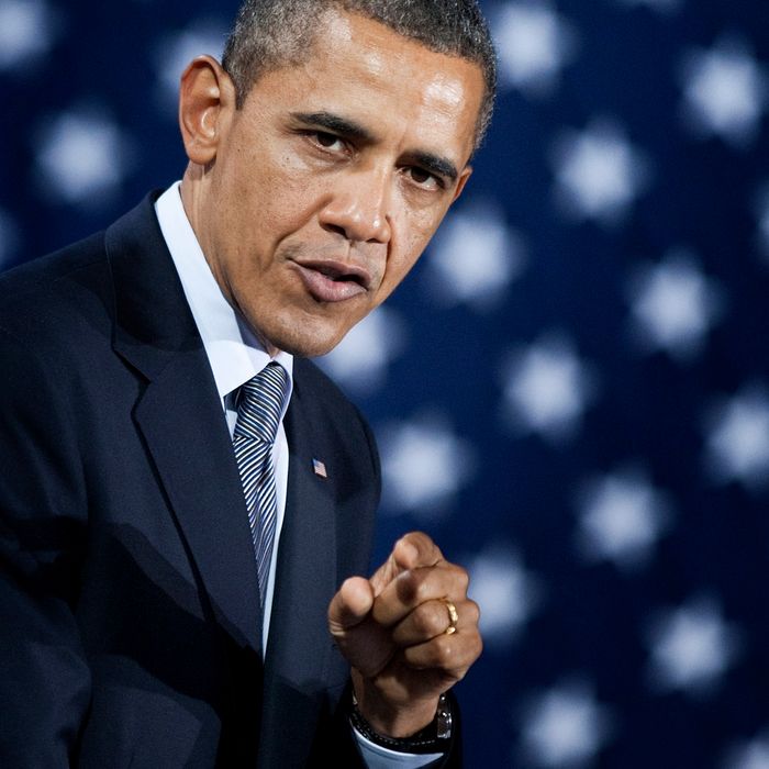 US President Barack Obama speaks during a campaign event at Tyler Perry Studios March 16, 2012 in Atlanta, Georgia. President Obama is spending the day traveling to Chicago, Illinois and Atlanta, Georgia to attend private and public campaign events.