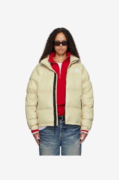 The North Face SSENSE Exclusive Beige 1996 Retro Shine Nuptse Down Jacket