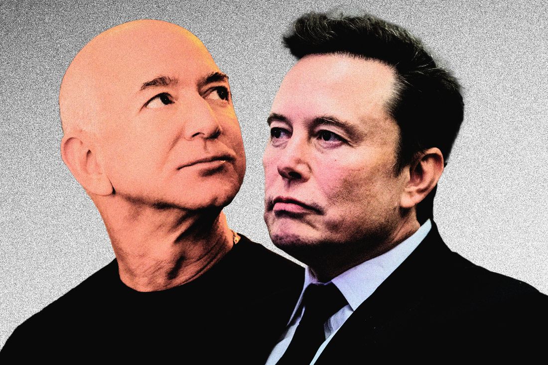 Elon Musk and Jeff Bezos Are Fighting Again