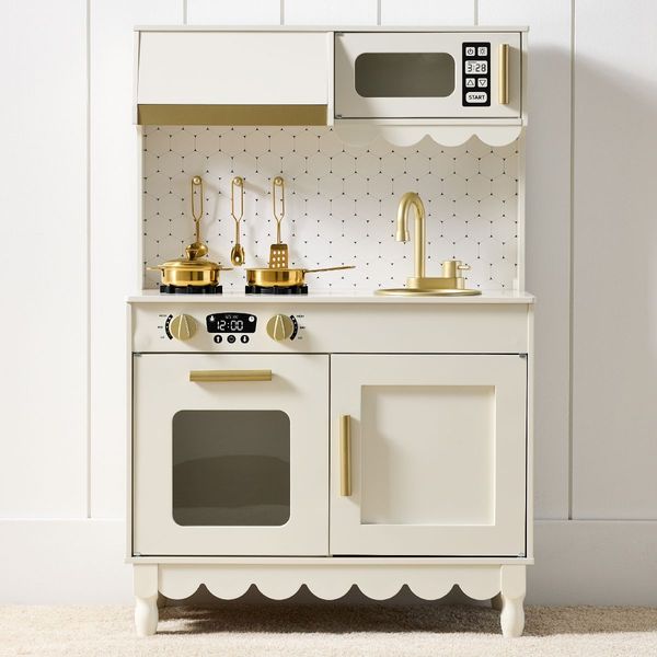 Best Choice Products Pretend Play Cottage Kitchen Wooden Toy Set