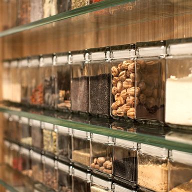 A pantry for all to see.
