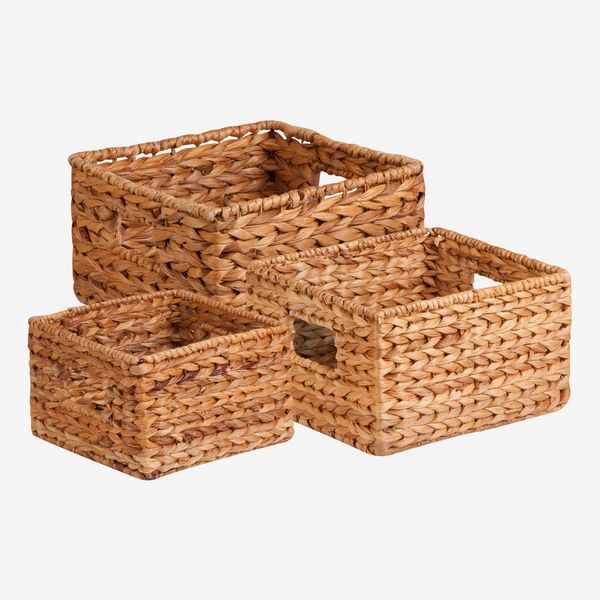 Honey Can Do Durable Nesting Water Hyacinth Baskets (Set of 3)