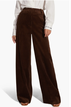 Favorite Daughter The Lana High Waist Wide Leg Corduroy Pants