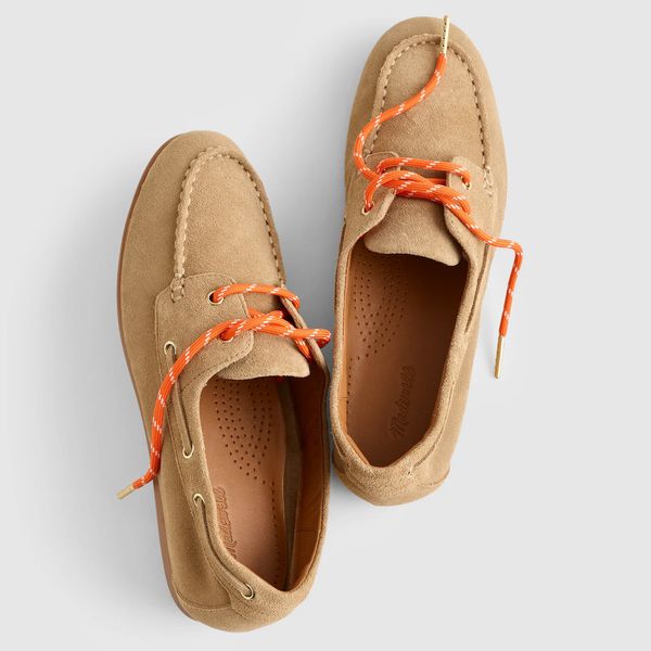 Madewell The Jamie Boat Shoe in Suede