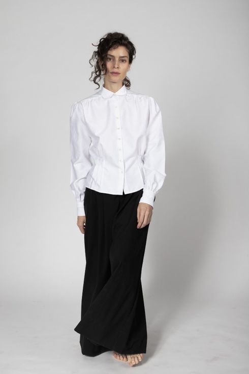 dress shirt with skirt