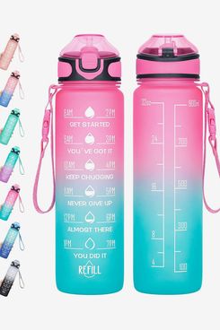 Meitagie Motivational Time Marker Water Bottle