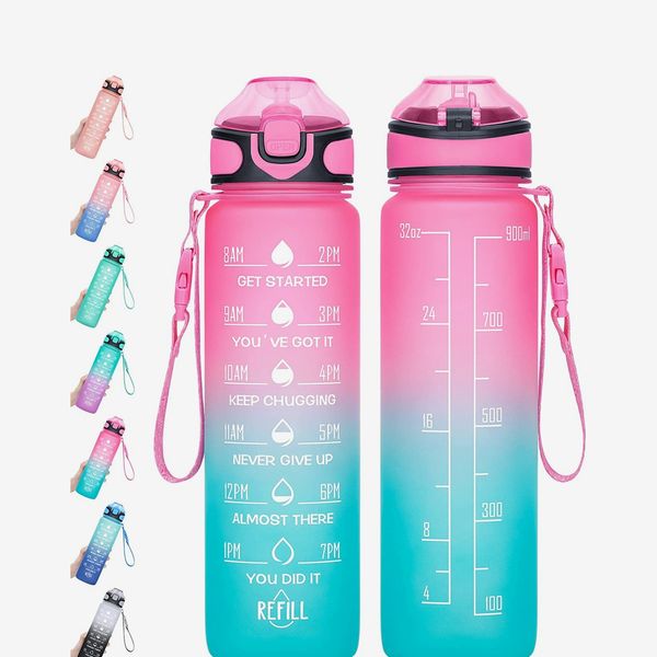 Meitagie Motivational Time Marker Water Bottle