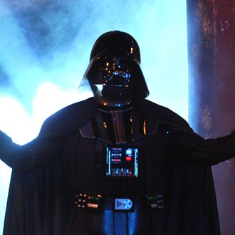 UNIVERSAL CITY, CA - OCTOBER 15: Darth Vader speaks onstage during Spike TV's 