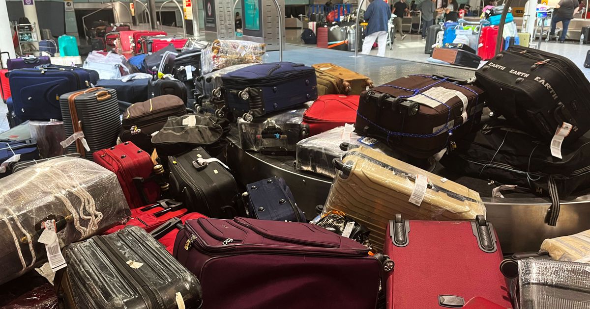 Luggage missing store in airport