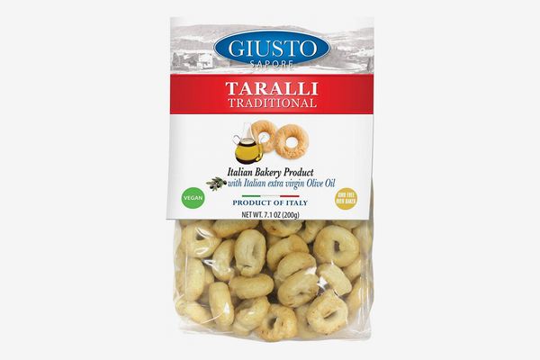 Giusto Sapore Traditional Taralli Crackers with Italian Extra Virgin Oil