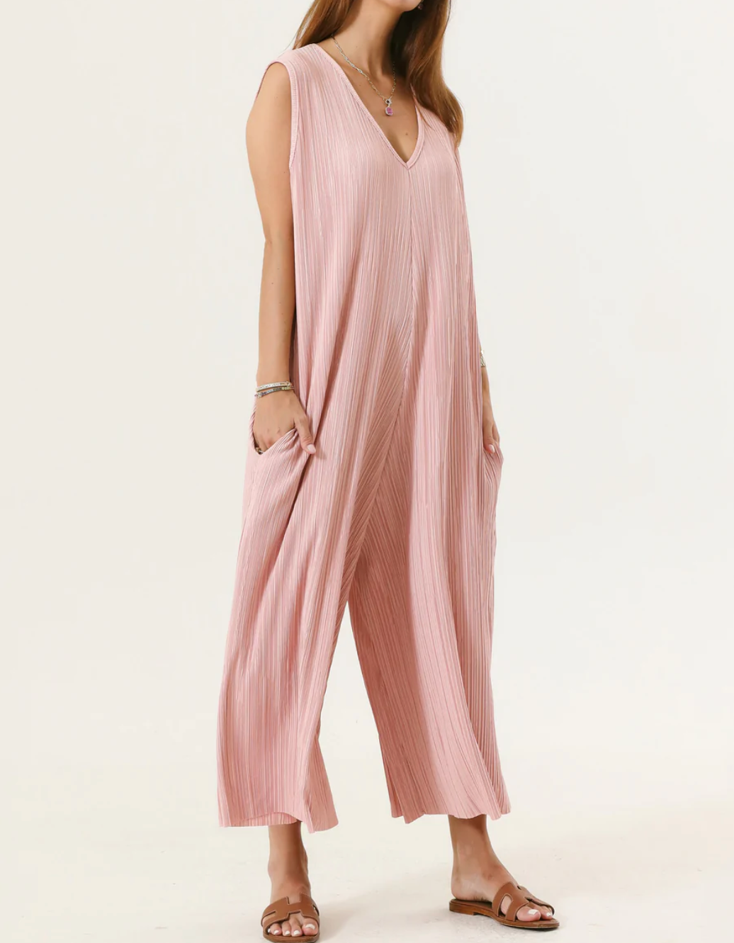 Nothing Fits But Infinite Stretch Pleated Jumpsuit Review The