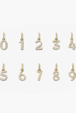 Mejuri Diamond Number Charm