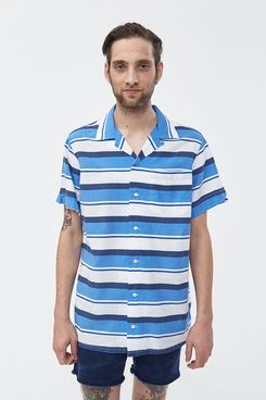 Polo Ralph Lauren Linen Stripe Button Up Shirt