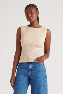 Quince Women’s Cotton Cashmere Ribbed Tank