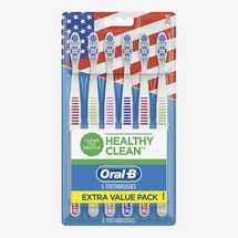 Oral-B Healthy Clean Toothbrushes, Medium Bristles, 6-Count