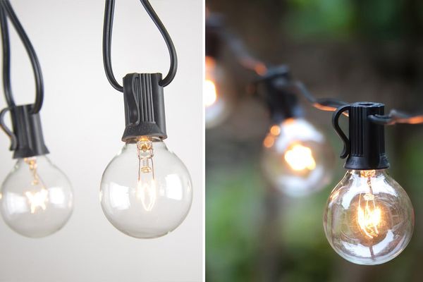 Globe String Lights With Clear Bulbs