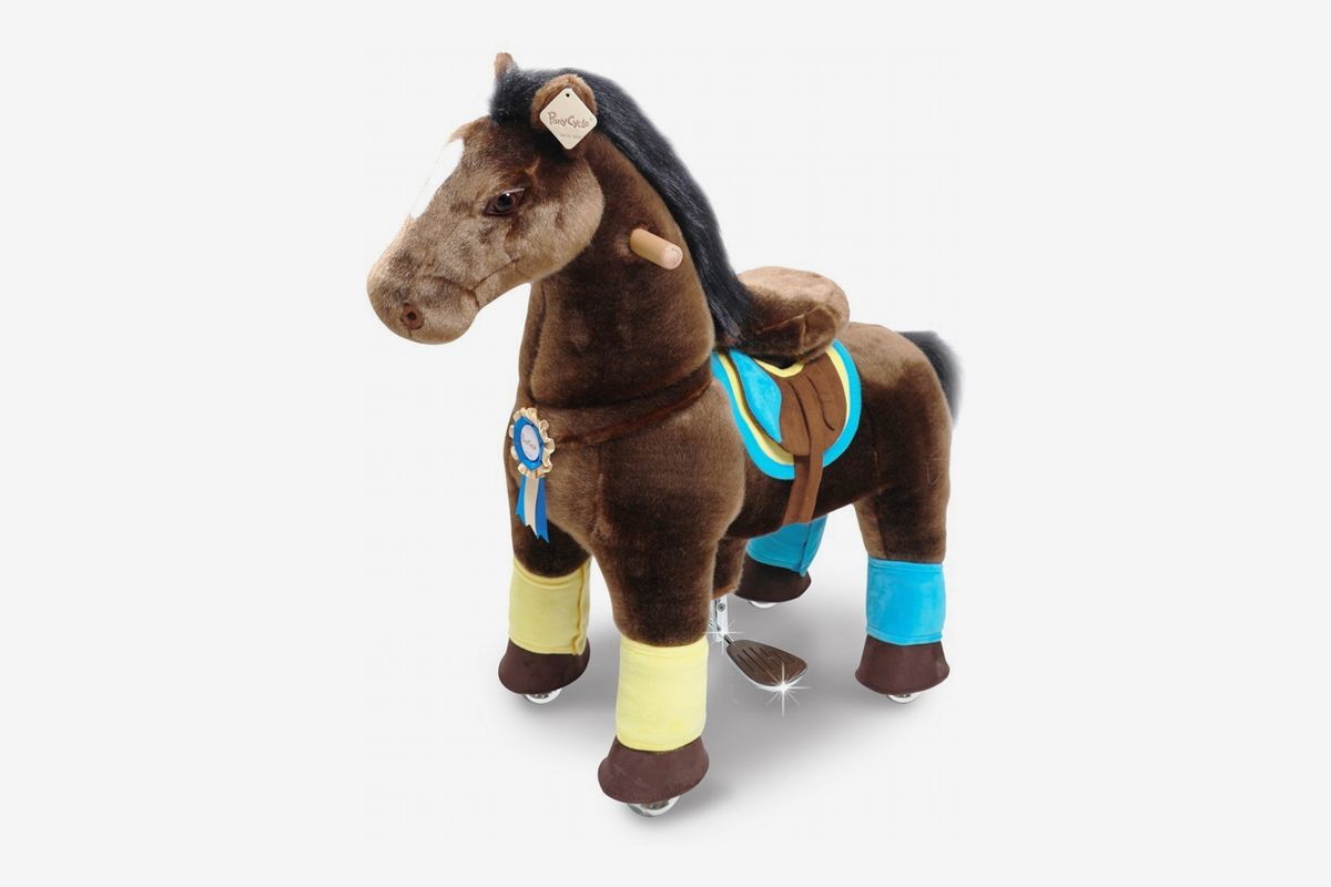 Black Mane and Tail UFREE Horse Great Gift for Boys Action Pony Toy Ride on Large 44 for Children 6 Years Old to Adult. 