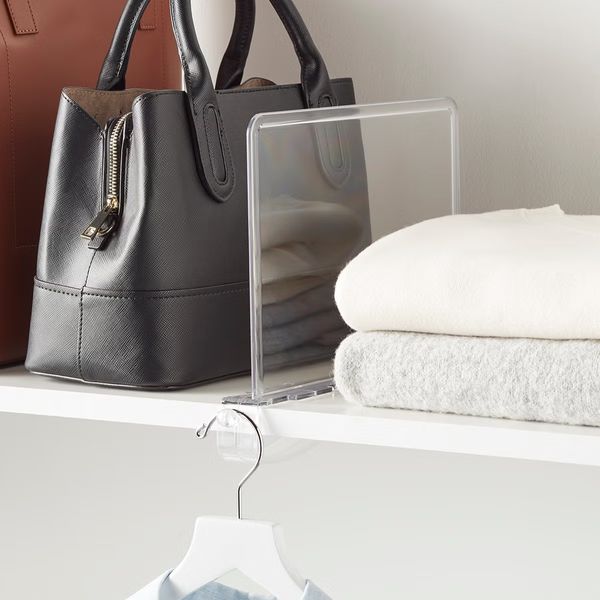 The Container Store Clear Shelf Divider