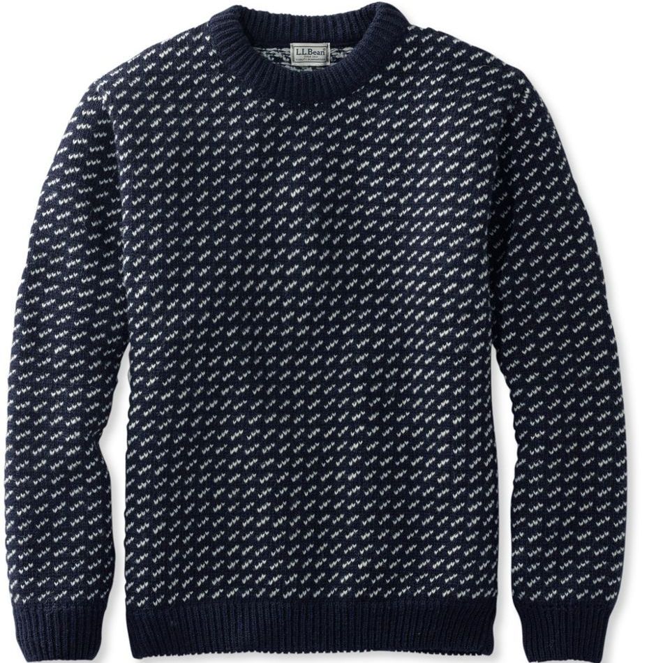 CBTLVSN Mens Knitting Warm Stylish Printing Slim Round Neck Pullover Sweaters 