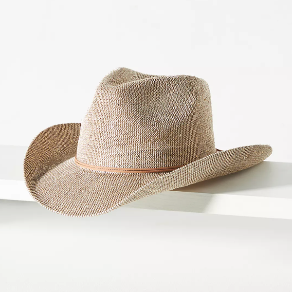 Anthropologie Sparkle Cowboy Rancher Hat