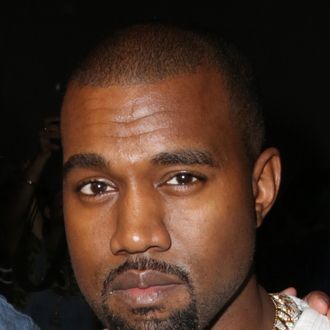 Kanye West attends the Diesel Black Gold fashion show during Mercedes-Benz Fashion Week Spring 2014 at Vanderbilt Hall at Grand Central Terminal on September 10, 2013 in New York City. 