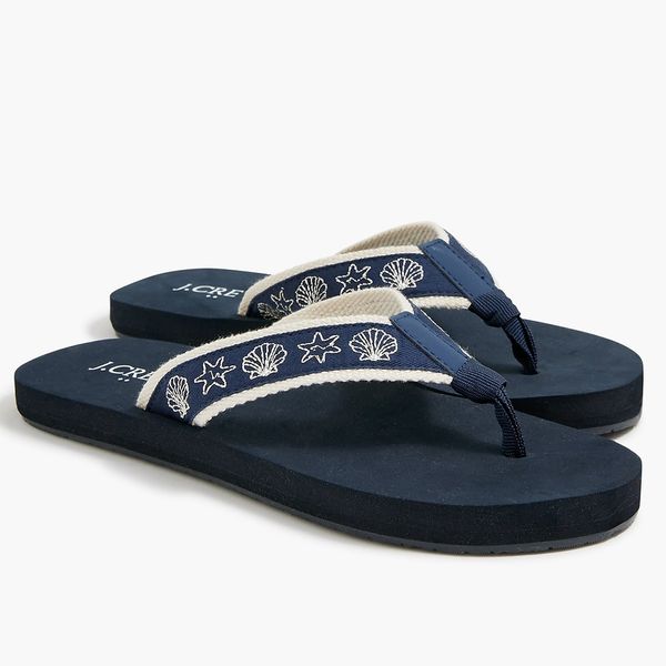 J.Crew Factory Sea Life Flip-Flops