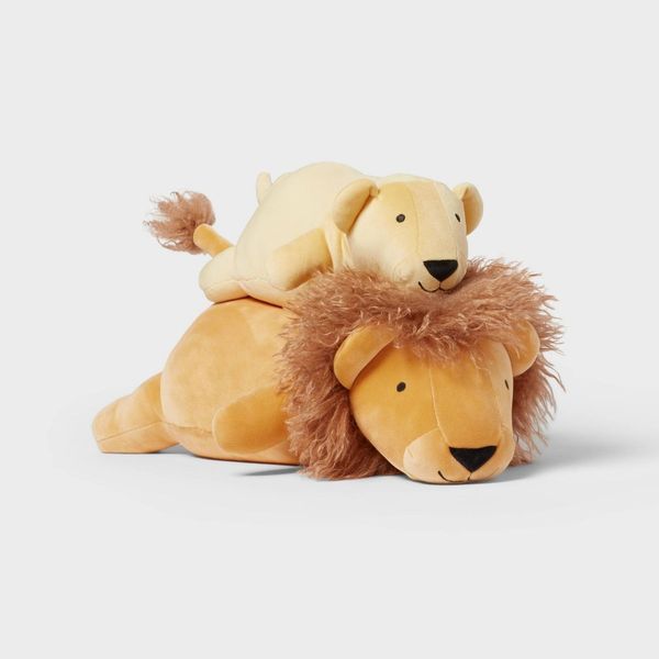 Pillowfort Lion and Baby Weighted Plush