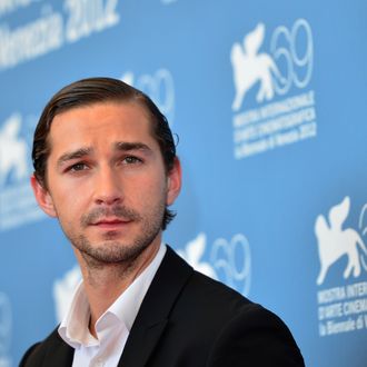 US actor Shia Lebeouf poses during the photocall of 