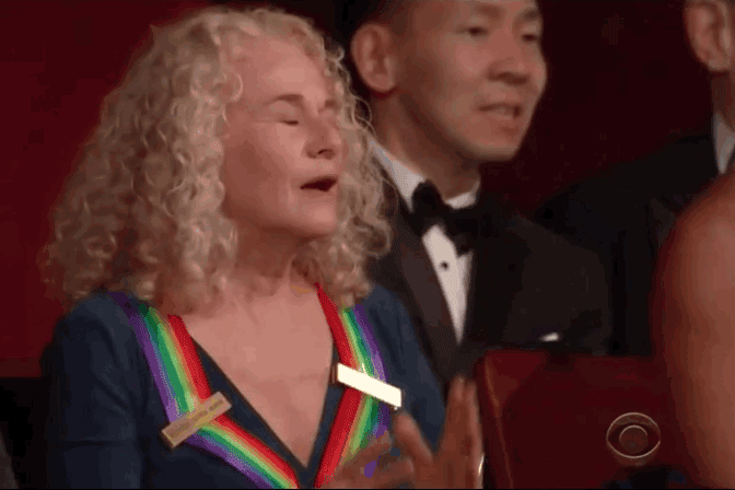 A GIF Taxonomy of the Various Emotions Carole King and the Obamas  Experienced During Aretha Franklin's Performance