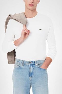 Lacoste Long Sleeve Pima Jersey Crewneck T-Shirt