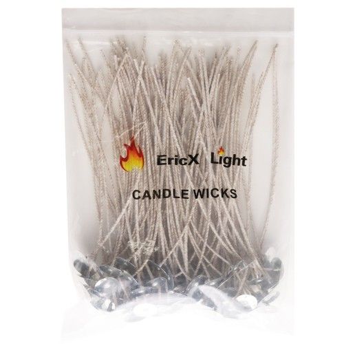 EricX Light 8 inch Soy Wax Candle Wick