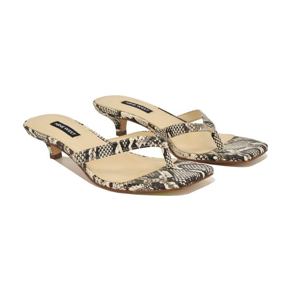 Nine West Cassa Thong Kitten Heel Sandals
