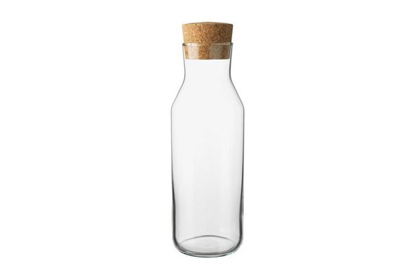 Ikea 365 (34 Oz) Clear Glass Carafe With Cork Stopper