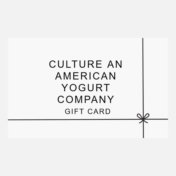 Culture an American Yogurt Company Gift Card