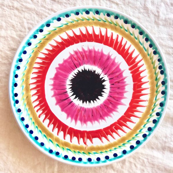 The Ark Elements Spiral Nicola Plate - Rainbow