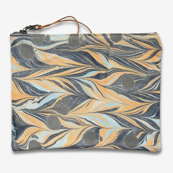John Derian Hand Marbled One-of-a-Kind Zipper Pouch