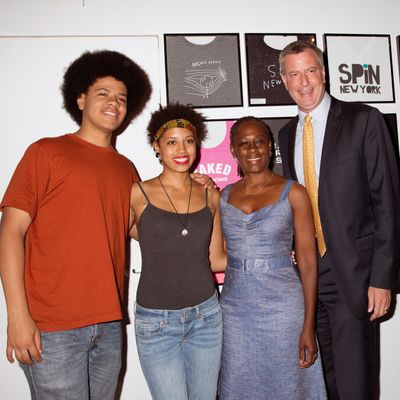 The de Blasio family.