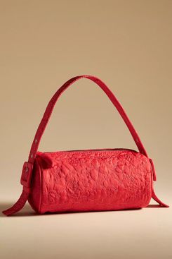 By Anthropologie Quilted Barrel Bag