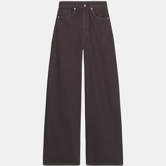 Zara TRF Extra Wide Leg High Waist Jeans