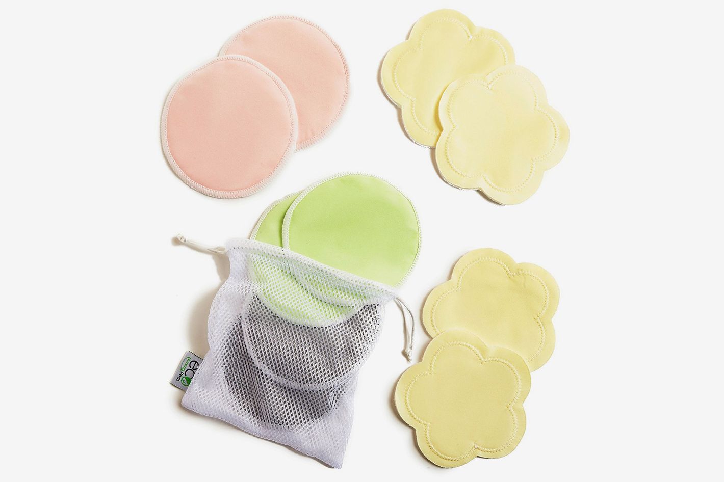 Bamboo Makeup Remover Pads Family of Five Multi Use Reusable Bamboo Nursing Pads Pads for baby Bamboo Velour Washable Breast Pads 16 Pack
