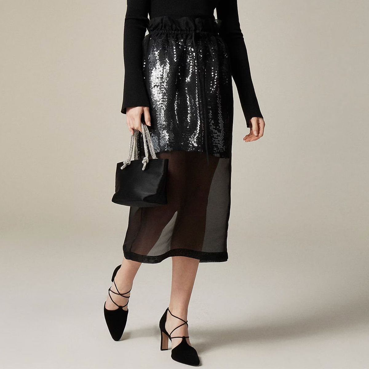 J.Crew Collection Layered Sequin Skirt