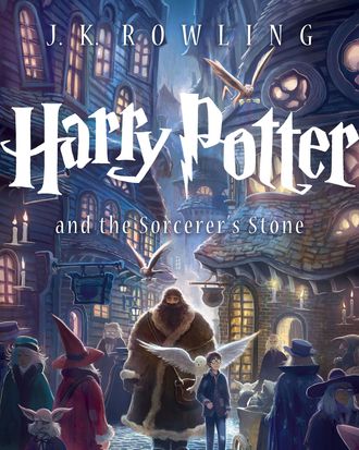 The new trade paperback cover of Harry Potter And The Sorcerer's Stone.