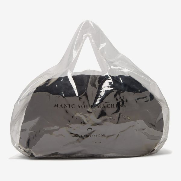 Marine Serre Logo-Print PVC bag