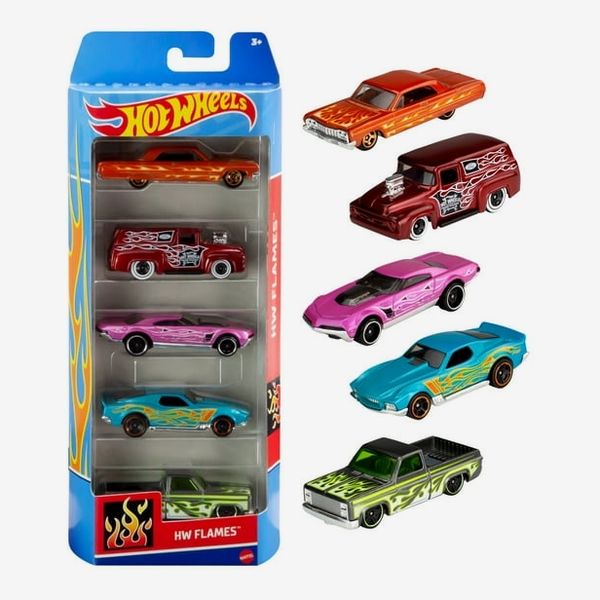 Hot Wheels Cars, 5-Pack of Die-Cast Toy Cars or Trucks in 1:64 Scale (Styles & Colors May Vary)