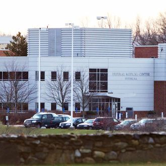 The entrance to Federal Medical Center Devens in Devens, Massachusetts, U.S. is shown on Monday, Dec. 5, 2011. 