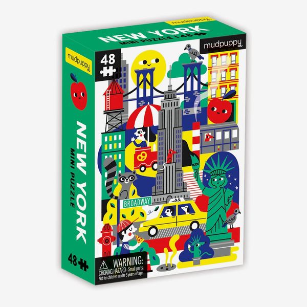 Mudpuppy New York Mini Puzzle, 48 Pieces, 8” x 5.75”