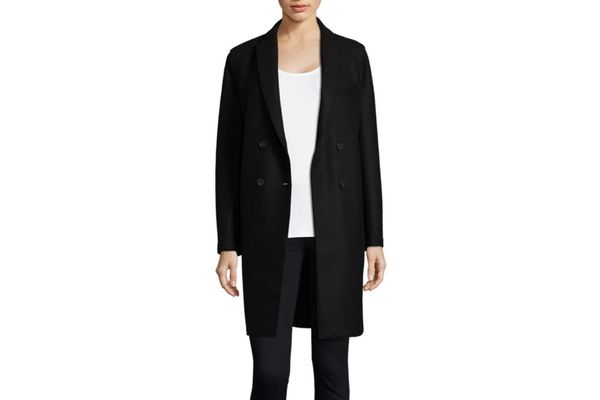 Harris Wharf London Boxy Double-Breasted Wool Coat