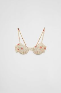 Prada Printed Nylonette Bra